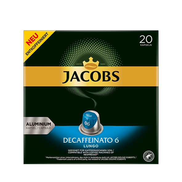Jacobs Decaffeinato Lungo, 20 Kapseln