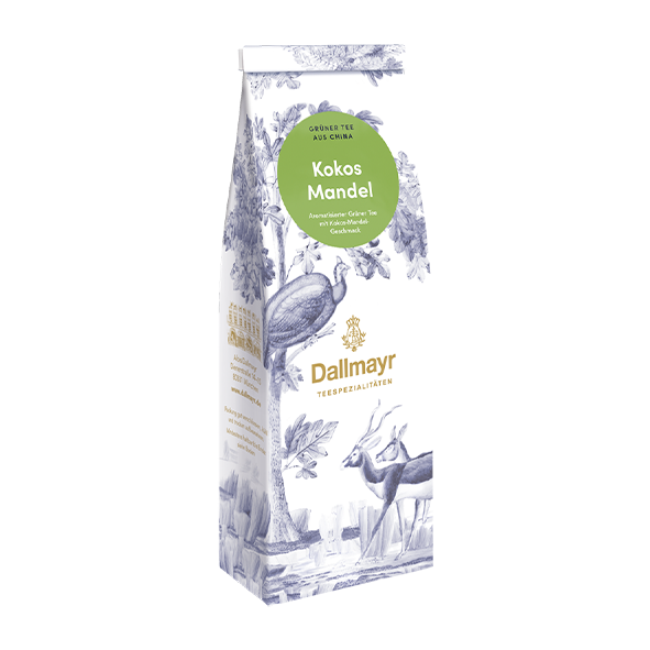 Dallmayr Kokos/Mandel - Aromatisierter Grüner Tee, loser Tee
