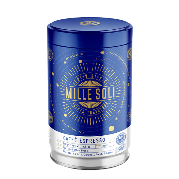 Mille Soli Caffè Espresso ganze Bohne, 250g Dose