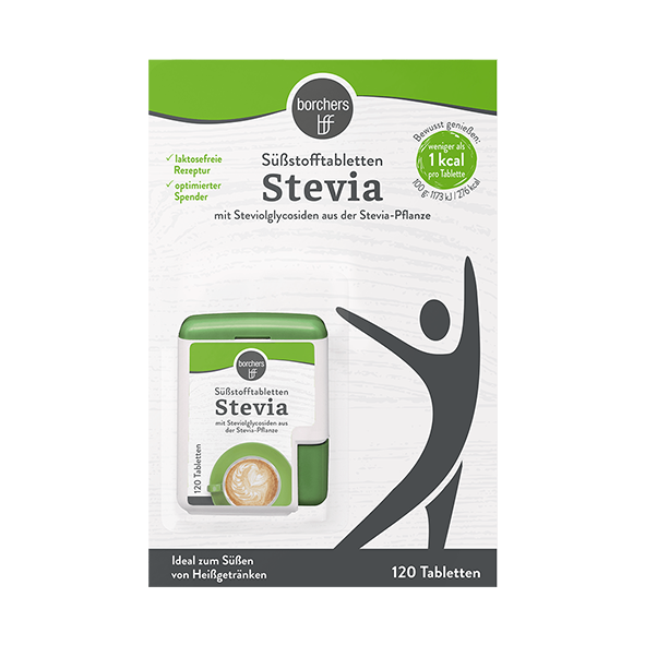 borchers Süßstofftabletten Stevia, 120 Tabletten