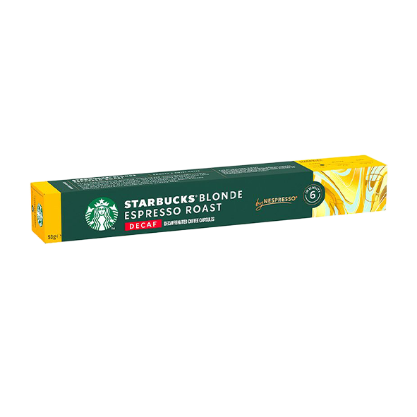 Starbucks® Blonde Espresso Roast Decaf für Nespresso, 10 Kapseln