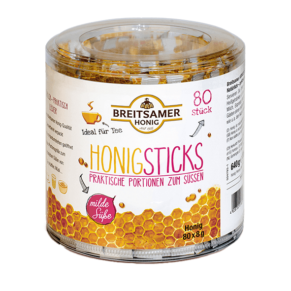 Breitsamer Honigstick Mild, 80 Sticks