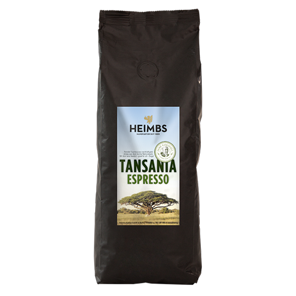 HEIMBS Tansania Espresso, 500g ganze Bohne