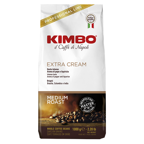 KIMBO Espresso Extra Cream, 1000g ganze Bohne