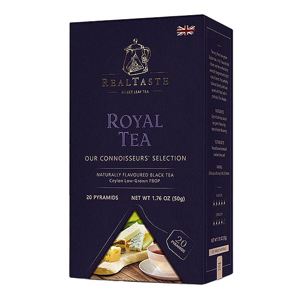 RealTaste Royal Tea Black Tea, 20 Pyramidenbeutel