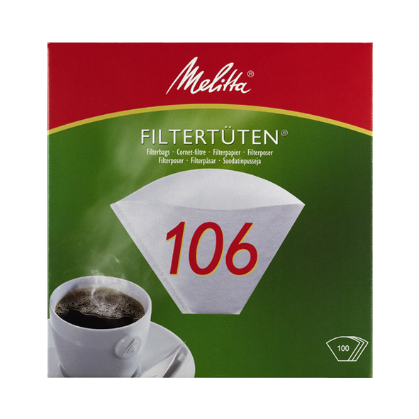 B-Ware Melitta Filtertüten 106 weiß, 100 Stück