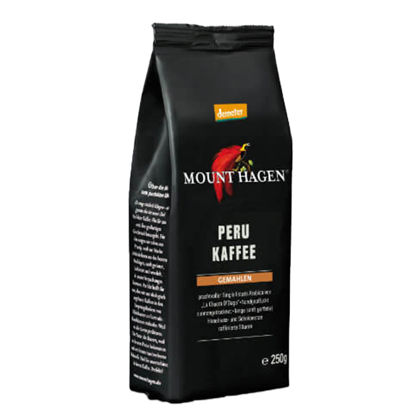 Mount Hagen Bio Peru Kaffee, 250g gemahlen
