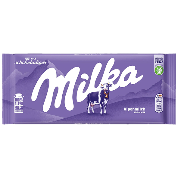 Milka Tafelschokolade Alpenmilch, 100g