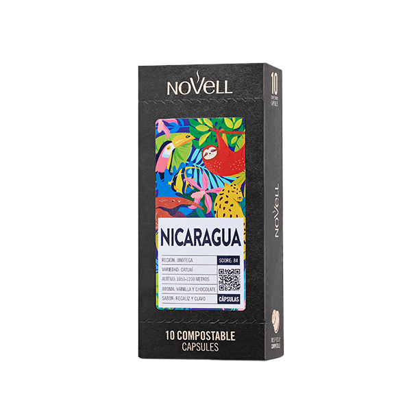 Novell Nicaragua Monovariety Specialty Coffee, 10 kompostierbare Kapseln