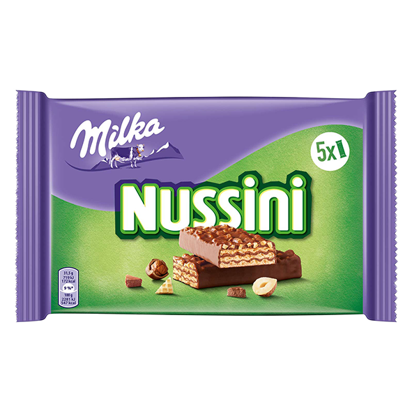 Milka Nussini 5er Pack, 31,5g