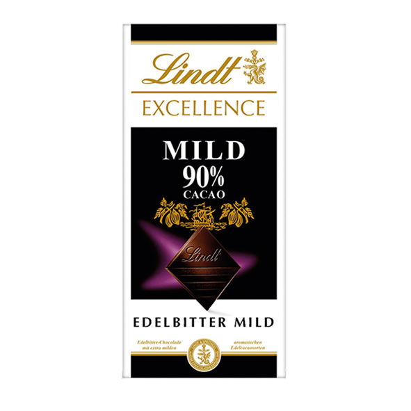 Lindt Excellence 90% Kakao Edelbitter Mild, 100g Tafel