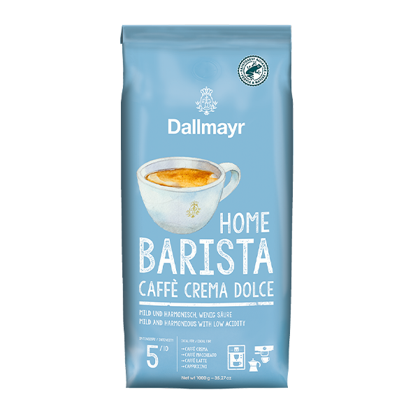 Dallmayr Home Barista Caffé Crema Dolce, 1000g ganze Bohnen