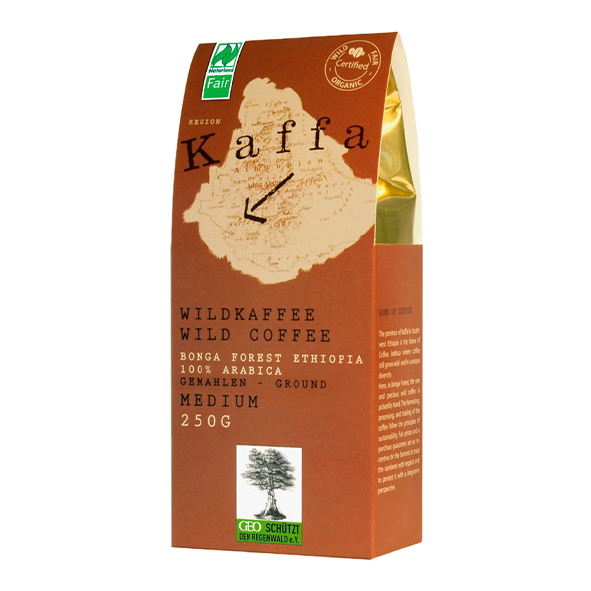Kaffa Bio Wildkaffee Medium, 250g gemahlen