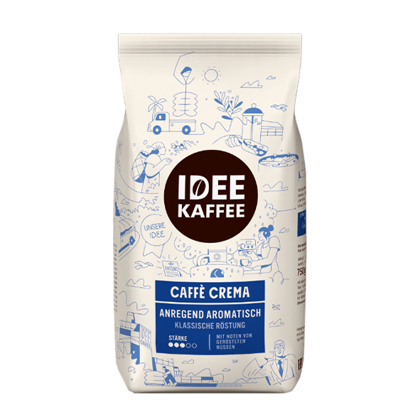 Idee Kaffee Caffè Crema, 750g, ganze Bohne