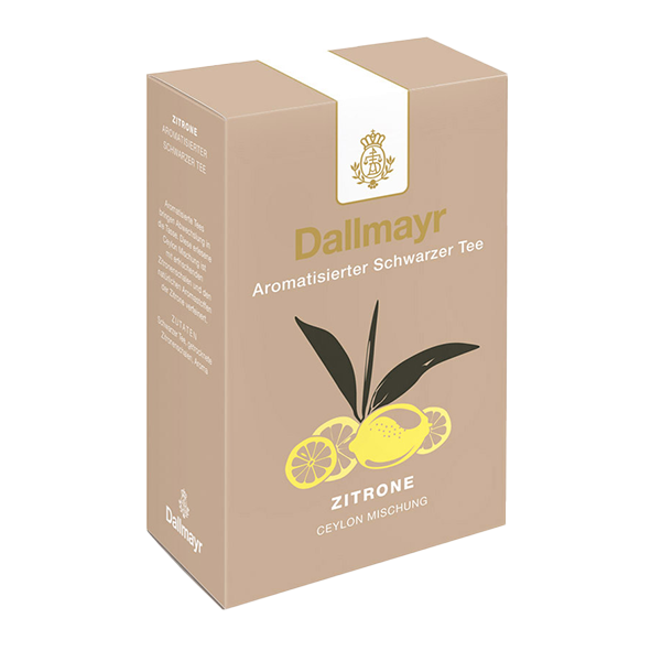 Dallmayr Zitrone - Aromatisierte Ceylon Mischung, loser Tee