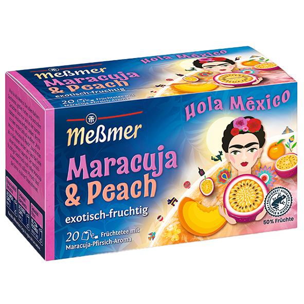 Meßmer Hola Mexico Maracuja &amp; Peach, 20 Aufgussbeutel