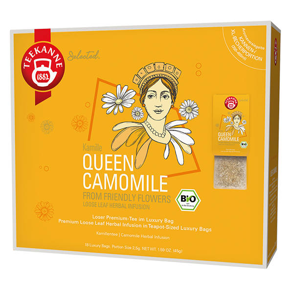 Teekanne Selected Bio Queen Camomile, 18 Luxury Bags