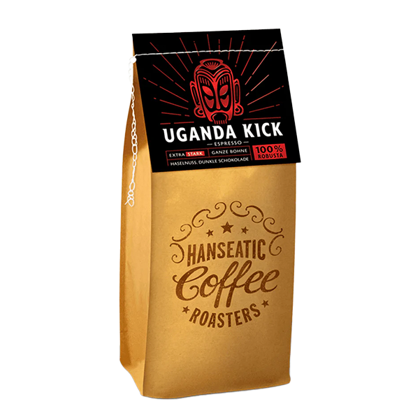 Hanseatic Coffee Company Uganda Kick Espresso, 250g ganze Bohne