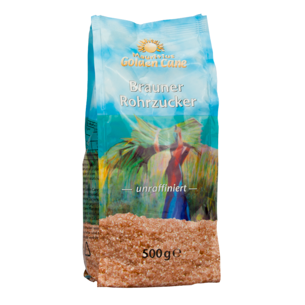 Mauritius Golden Cane Sugar Brauner Rohrzucker, 500g