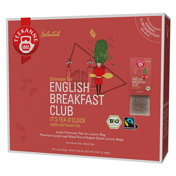 Teekanne Selected Bio English Breakfast Club, 20 Luxury Bags