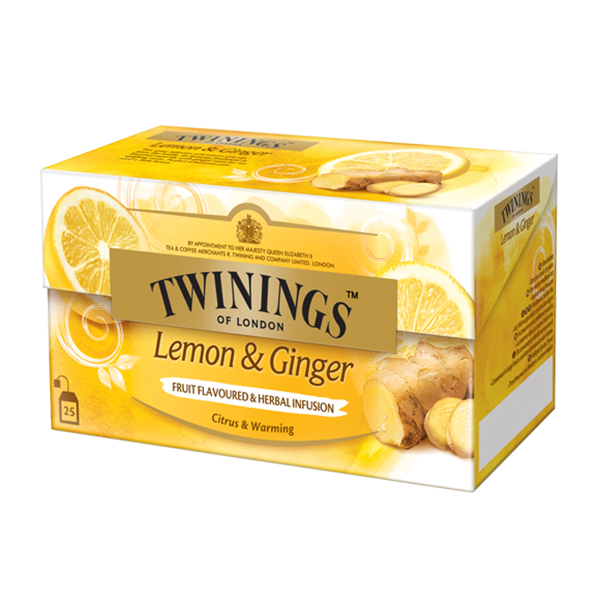 Twinings Lemon &amp; Ginger, 25 Teebeutel