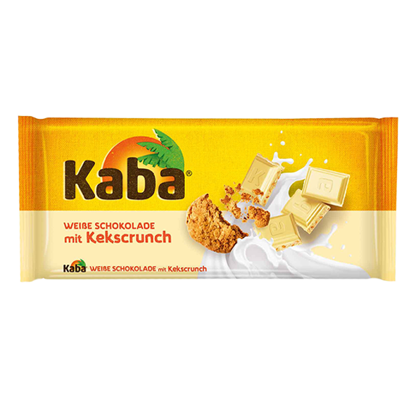 Kaba Weiße Schokolade mit Kekscrunch, 90g