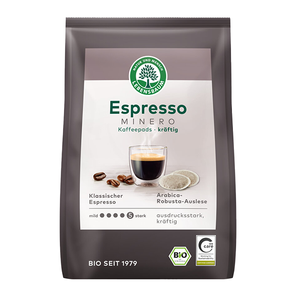 Lebensbaum Bio Minero Espresso, 18 Pads