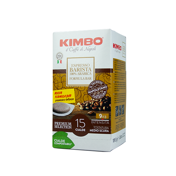 KIMBO Espresso Barista 100% Arabica, 15 E.S.E. Pads