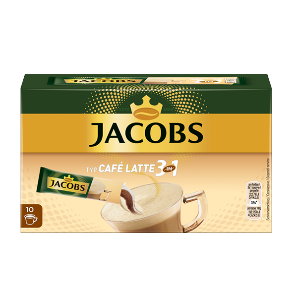 Jacobs Typ Café Latte 3 in 1, 10 Portionen
