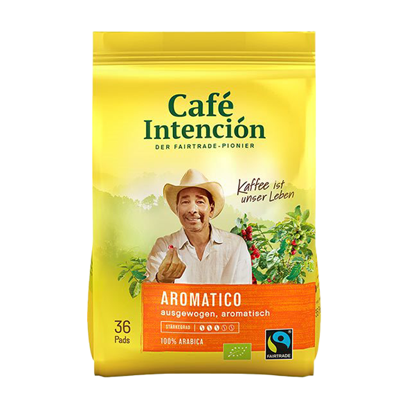 Café Intención Bio Aromatico, 36 Pads