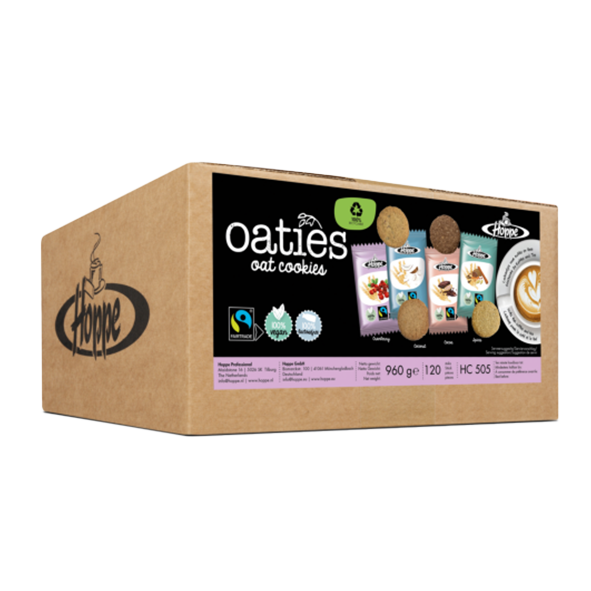 Hoppe Oaties Mix oat cookies, 120 Portionen