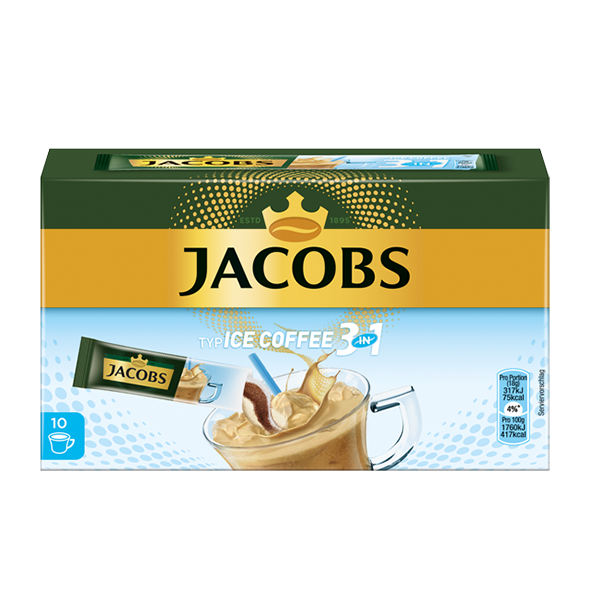 Jacobs Typ Ice Coffee 3 in 1, 10 Portionen