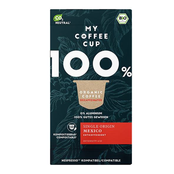 My-CoffeeCup Bio Single Origin Mexico entkoffeiniert, 10 Kapseln