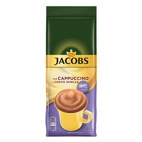 Jacobs Typ Cappuccino Choco Vanille mit Milka Geschmack , 500g