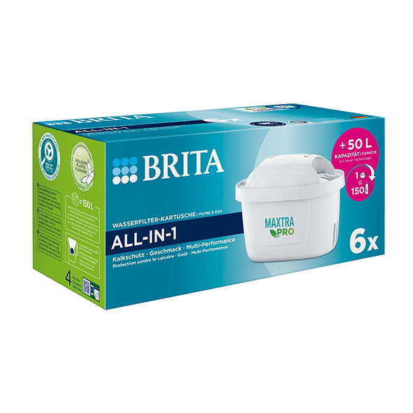 Brita Wasserfilter-Kartusche Maxtra Pro All-In-1, 6 Stück