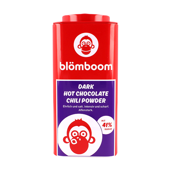 Blömboom Bio Dark Hot Chocolate Chili Powder, 200g Metalldose