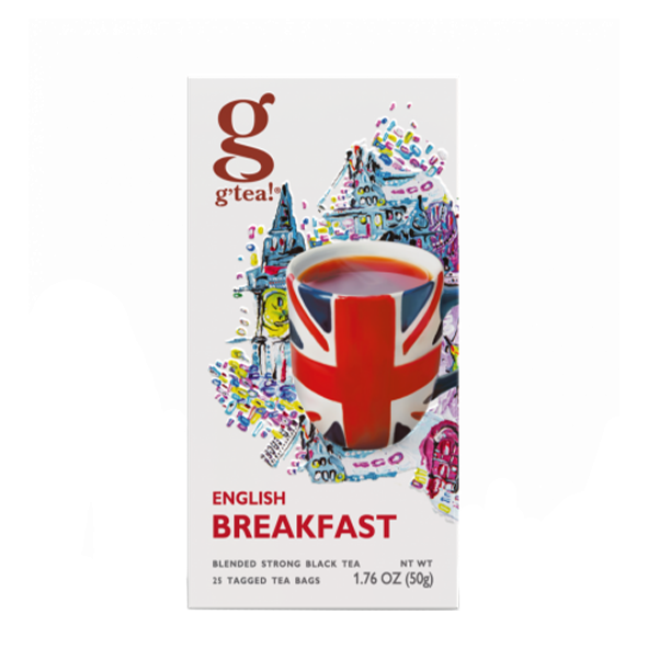g&#039;tea! English Breakfast Black Tea, 25 Aufgussbeutel