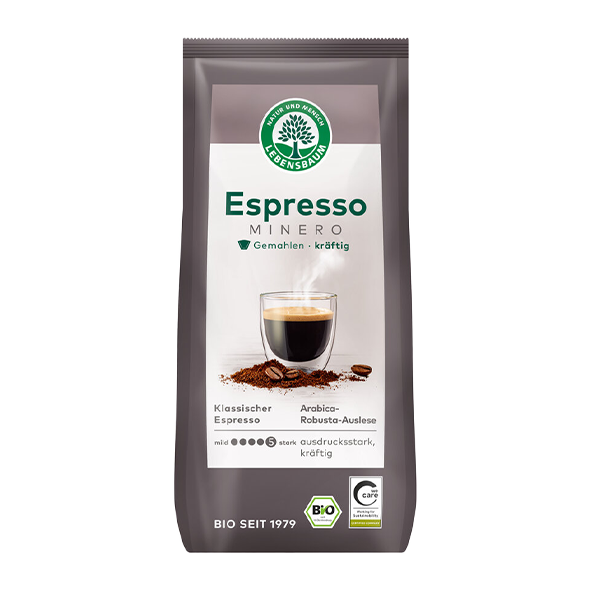 Lebensbaum Bio Minero Espresso, 250g gemahlen