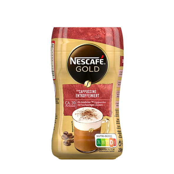Nescafé Gold Cappuccino Entkoffeiniert, 250g Dose