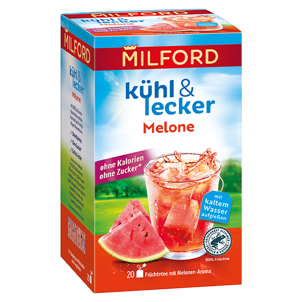 Milford kühl &amp; lecker Melone, 20 Teebeutel