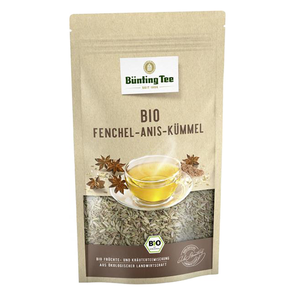 Bünting Tee Bio Fenchel-Anis-Kümmel, 100g loser Tee