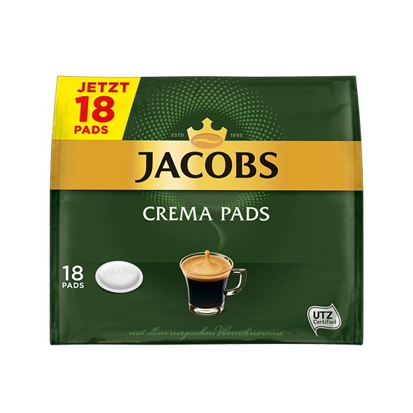 Jacobs Crema Pads Klassik, 18 Pads