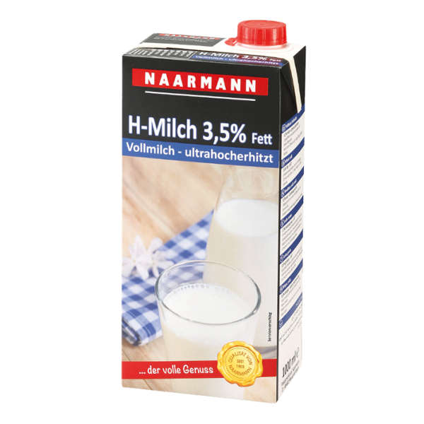 Naarmann H-Milch, 3,5% Fett