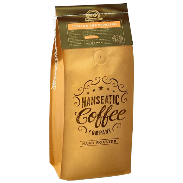 Hanseatic Coffee Company Italian Bar Espresso, 1000g ganze Bohne